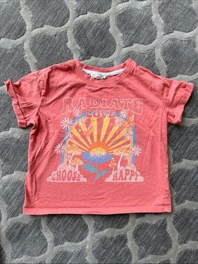Kids Coral 'Radiate Love' Graphic Tee